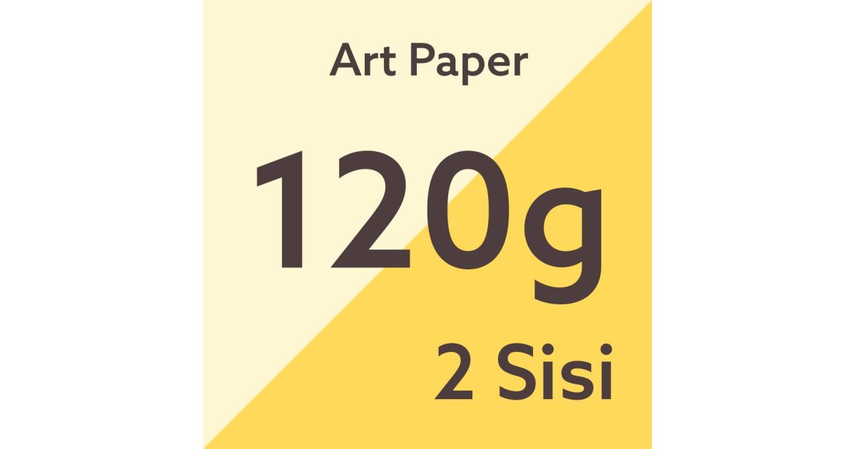 Cetak Digital A3 2 Sisi Art Paper 120g