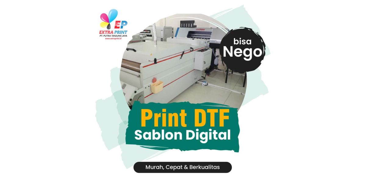 Cetak DTF Lebar 58cm x 1 meter (Sablon Digital)