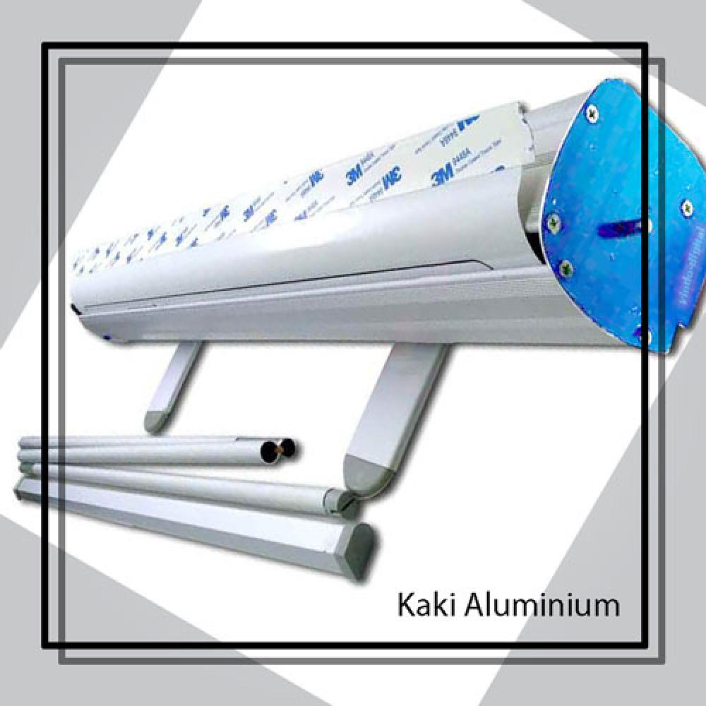 Kaki Roll Up Banner 60x160cm Aluminium