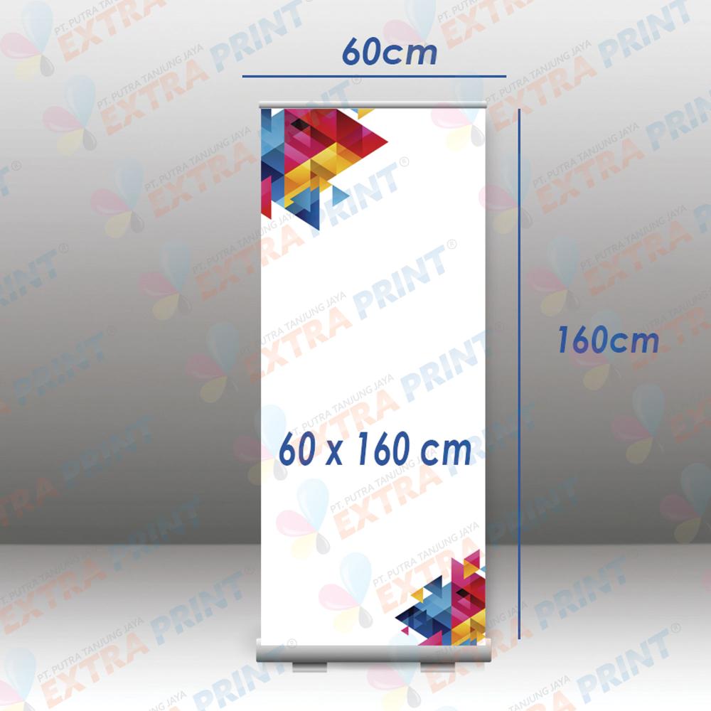 Cetak Roll Up Banner 60x160 cm Albatros Laminating Glossy