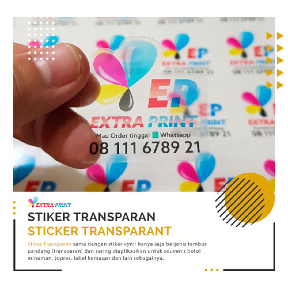 Print & Cut Stiker Vynil Transparant A3+