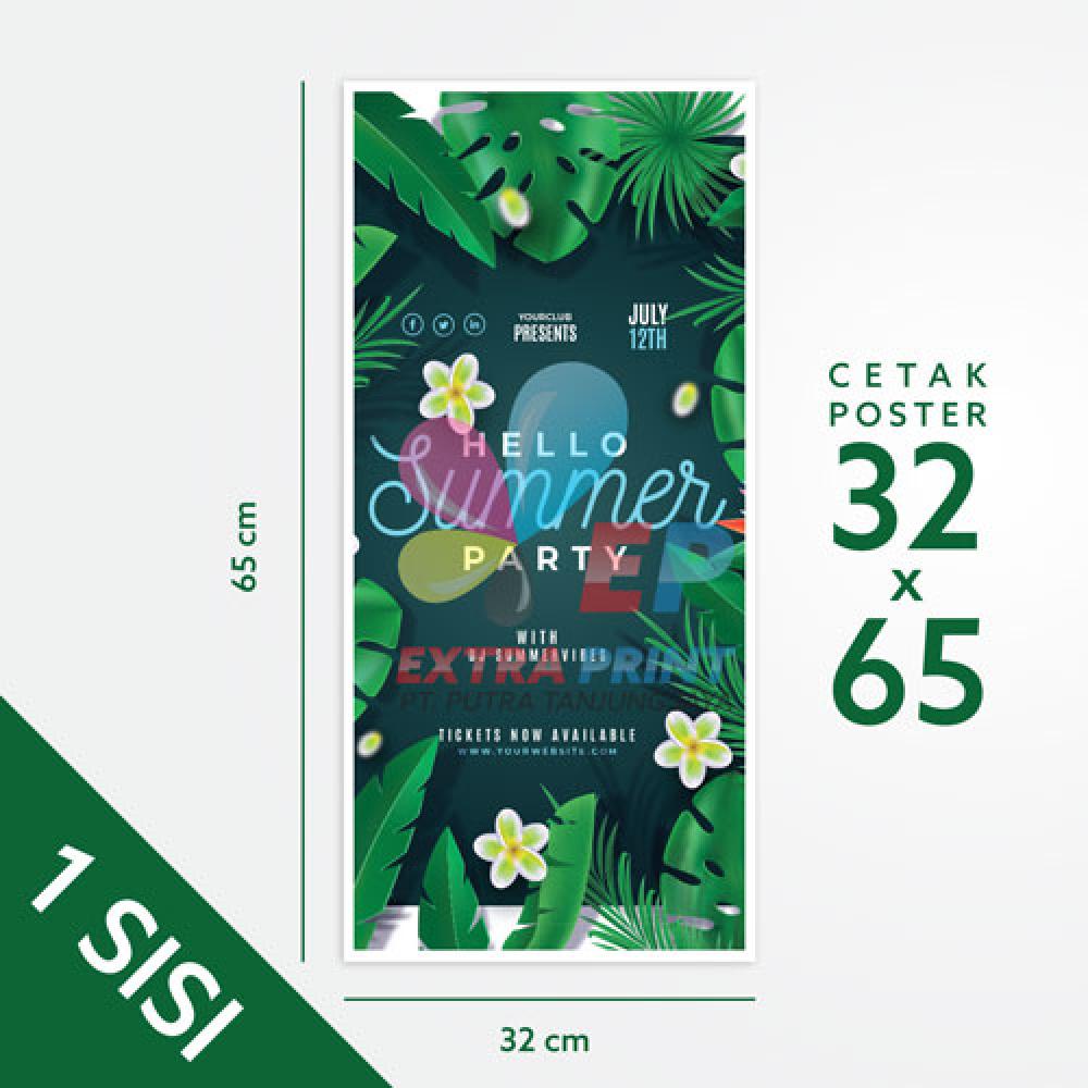 Cetak Digital 1 Sisi Ukuran 32x65 cm – Art Paper 150gsm