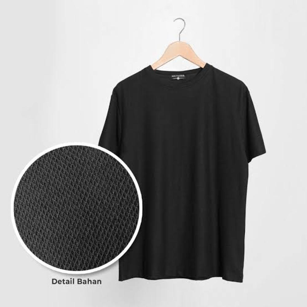 Kaos Cotton 24s Hitam - M