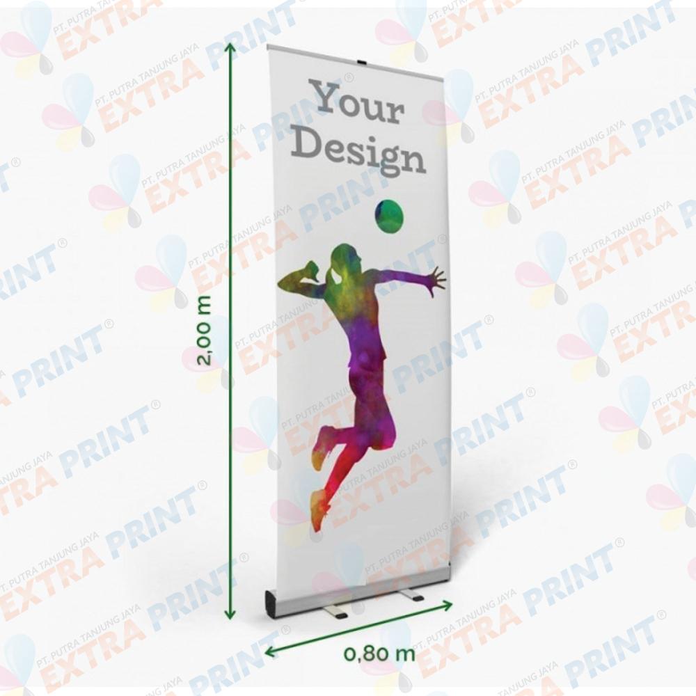 Cetak Roll Up Banner 80x200 cm Korea China 410g