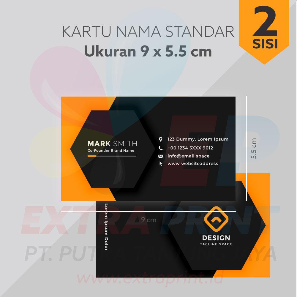 Kartu Nama 2 Muka Art Carton 360g