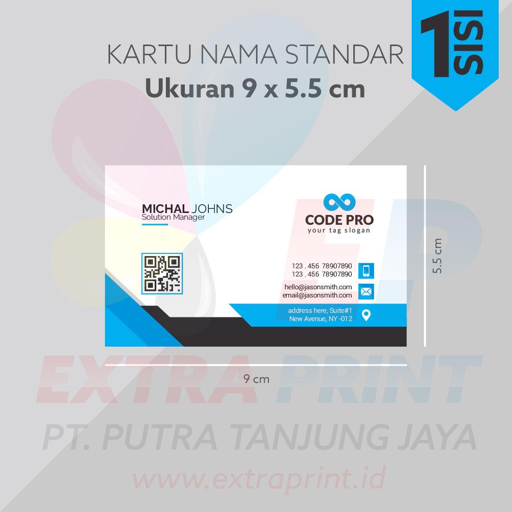 Kartu Nama 1 Muka Concorde Kuning 220g